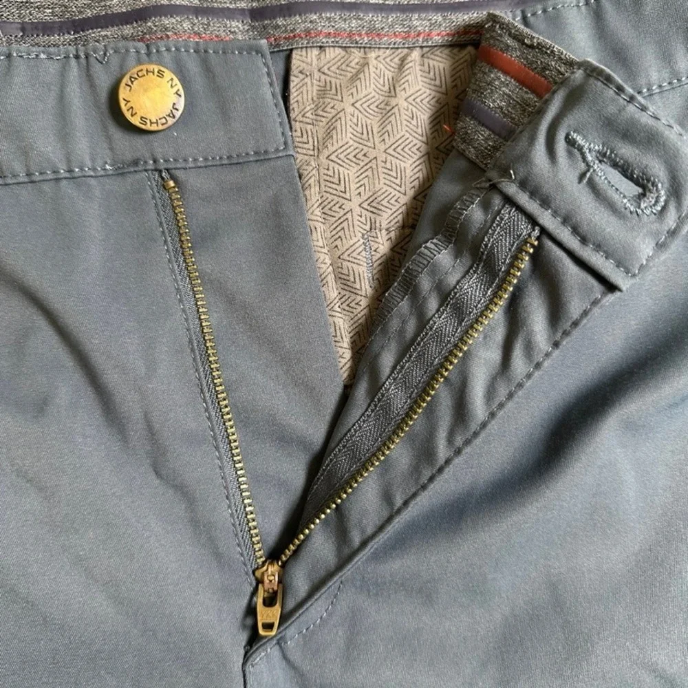 Jachs New York Performance Mens 36 Slate Gray Shorts 1563023